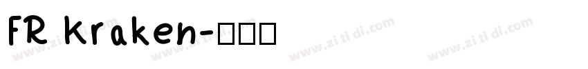 FR Kraken字体转换